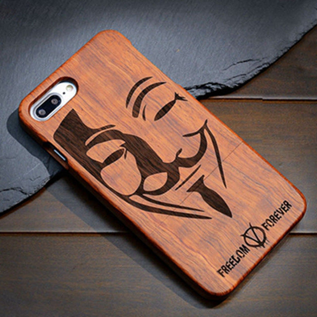 Wood Case For Samsung Galaxy S5 S6 S7 S8 S9 Edge Plus Note 3 8 9 Celular Phone Cases Cover 100% Natural Bamboo Carving Fundas