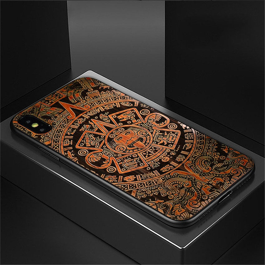 2019 New For iPhone XS Max Case Slim Wood Back Cover TPU Bumper Case For iPhone X XR iPhone XS Phone Cases