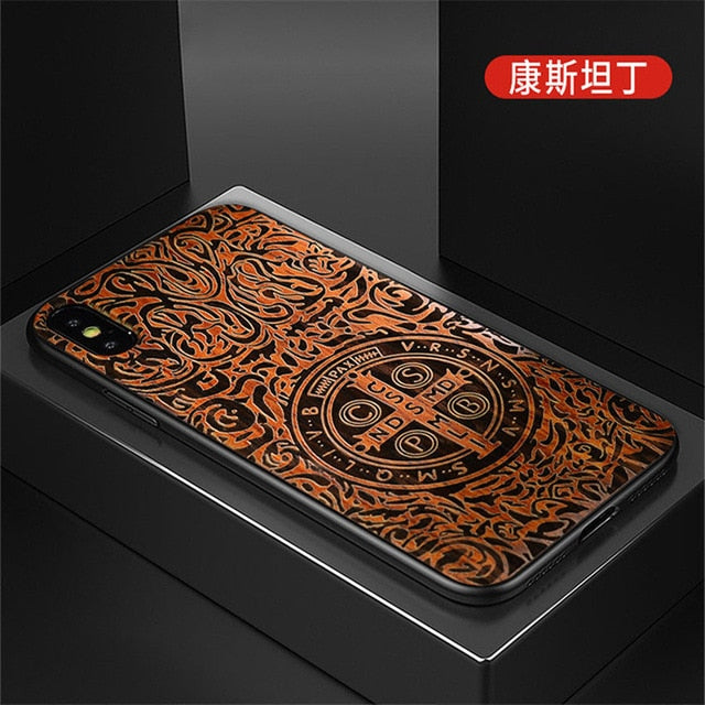 2019 New For iPhone XS Max Case Slim Wood Back Cover TPU Bumper Case For iPhone X XR iPhone XS Phone Cases