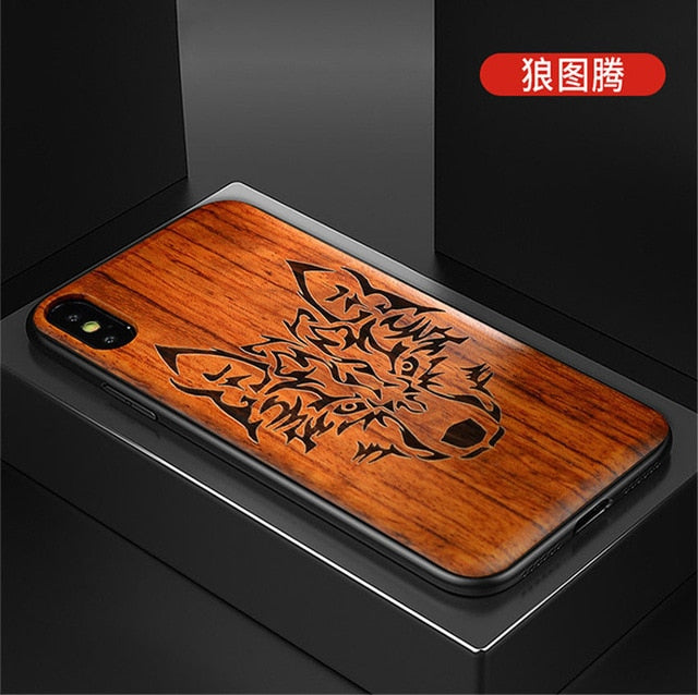 2019 New For iPhone XS Max Case Slim Wood Back Cover TPU Bumper Case For iPhone X XR iPhone XS Phone Cases