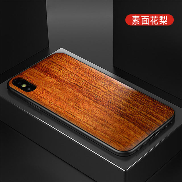 2019 New For iPhone XS Max Case Slim Wood Back Cover TPU Bumper Case For iPhone X XR iPhone XS Phone Cases