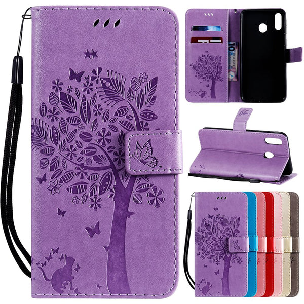 A30 A50 Leather Case on for Pouzdro Samsung Galaxy A10 A20 A30 A50 A40 A70 M10 20 A20E A20 e A60 A80 A30S A20S Cover Phone Case