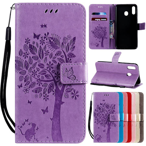 A30 A50 Leather Case on for Pouzdro Samsung Galaxy A10 A20 A30 A50 A40 A70 M10 20 A20E A20 e A60 A80 A30S A20S Cover Phone Case