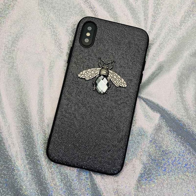 Diamond Bee Soft Case For iPhone 11Pro 7 8 6 6s Plus X XR XS Max For Samsung S10 S9 S8 Plus A70 A50 A40 A30 A20 M20 M10 Note10