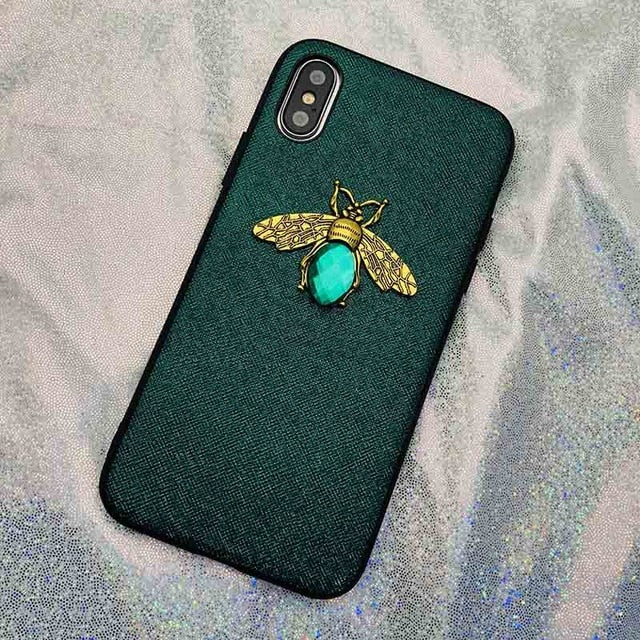 Diamond Bee Soft Case For iPhone 11Pro 7 8 6 6s Plus X XR XS Max For Samsung S10 S9 S8 Plus A70 A50 A40 A30 A20 M20 M10 Note10