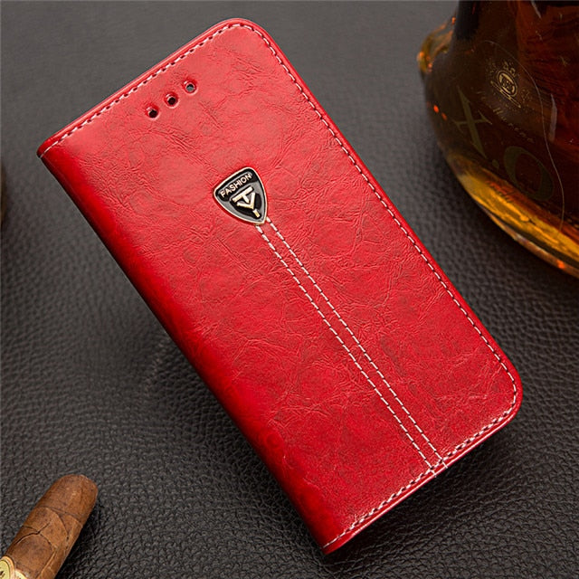 Tikitaka Flip Leather Phone Case For iPhone11 X XR XS MAX 11Pro 8Plus Wallet Card Slots Cases Soft Cover For iPhone 7 6 6s Plus
