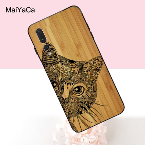 MaiYaCa Bamboo Wood Pattern Skull Case For Huawei P20 P30 Lite Pro P Smart Mate 20 10 Lite Honor 20 8X Nova 3I Y9 Y7 Prime 2018