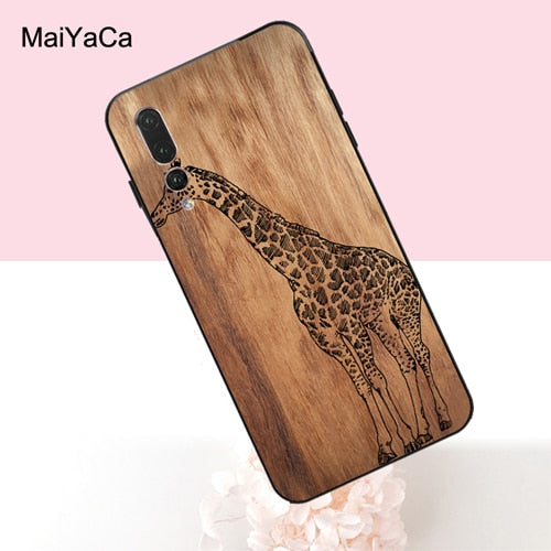 MaiYaCa Bamboo Wood Pattern Skull Case For Huawei P20 P30 Lite Pro P Smart Mate 20 10 Lite Honor 20 8X Nova 3I Y9 Y7 Prime 2018
