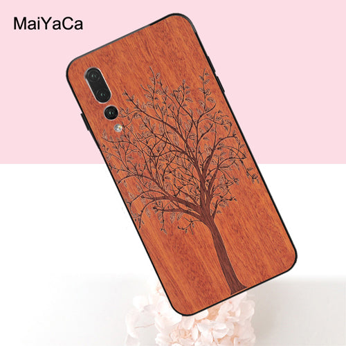 MaiYaCa Bamboo Wood Pattern Skull Case For Huawei P20 P30 Lite Pro P Smart Mate 20 10 Lite Honor 20 8X Nova 3I Y9 Y7 Prime 2018
