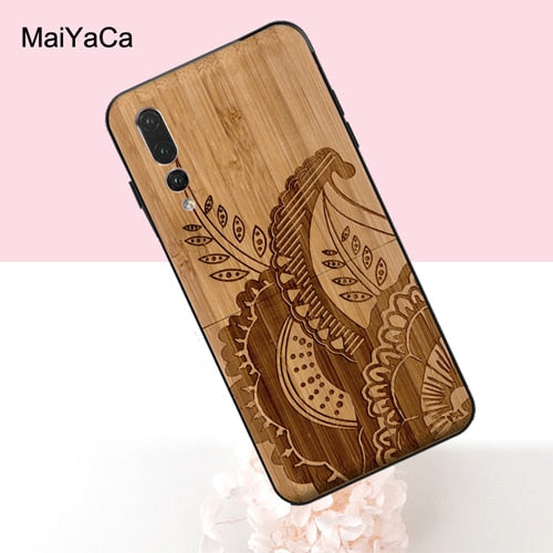 MaiYaCa Bamboo Wood Pattern Skull Case For Huawei P20 P30 Lite Pro P Smart Mate 20 10 Lite Honor 20 8X Nova 3I Y9 Y7 Prime 2018