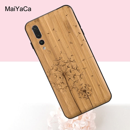 MaiYaCa Bamboo Wood Pattern Skull Case For Huawei P20 P30 Lite Pro P Smart Mate 20 10 Lite Honor 20 8X Nova 3I Y9 Y7 Prime 2018