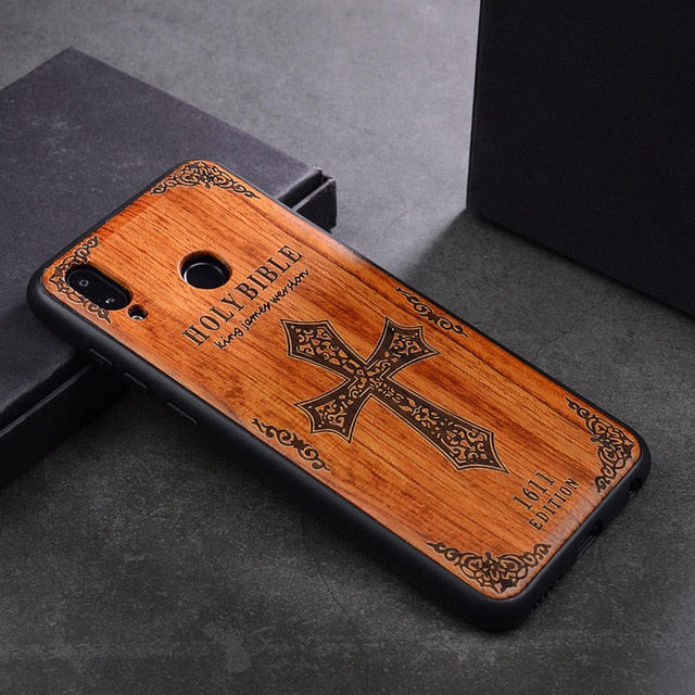 2019 New Huawei Honor 8x Case Slim Wood Back Cover TPU Bumper Case For Huawei Honor 8x Phone Cases Honor-8x