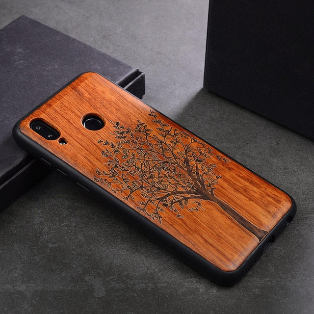 2019 New Huawei Honor 8x Case Slim Wood Back Cover TPU Bumper Case For Huawei Honor 8x Phone Cases Honor-8x