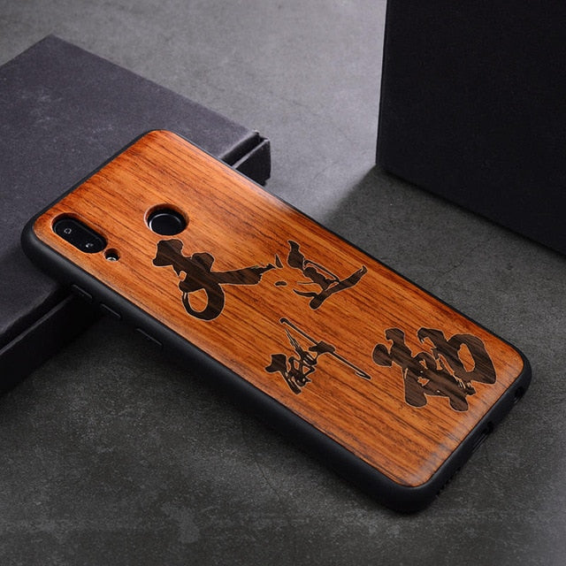 2019 New Huawei Honor 8x Case Slim Wood Back Cover TPU Bumper Case For Huawei Honor 8x Phone Cases Honor-8x