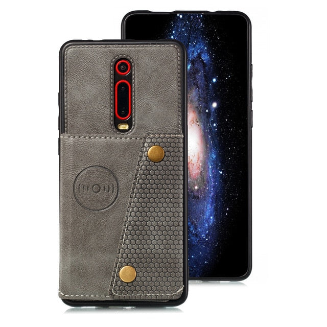 Redmi Note 8 Pro Card Holders Wallet Case Cover for Xiaomi Redmi 7a K20 Note 7 Pro Mi 9t Mi9t Leather Card  Magnetic Stand Cover
