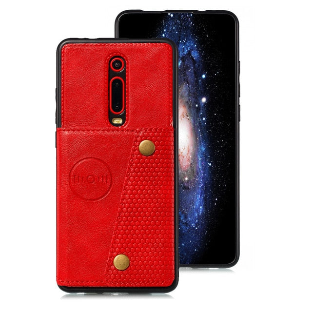 Redmi Note 8 Pro Card Holders Wallet Case Cover for Xiaomi Redmi 7a K20 Note 7 Pro Mi 9t Mi9t Leather Card  Magnetic Stand Cover