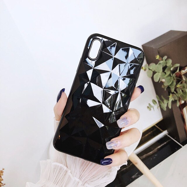 LOVECOM Diamond Pattern Phone Case For iPhone 11 Pro Max XS Max XR X 7 8 6 6S Plus Luxury Ultra Thin Soft TPU Back Cover Coque