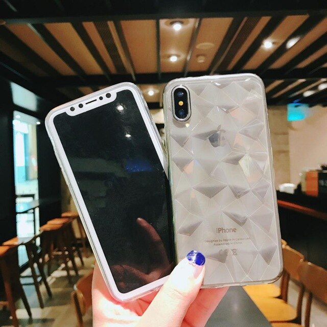 LOVECOM Diamond Pattern Phone Case For iPhone 11 Pro Max XS Max XR X 7 8 6 6S Plus Luxury Ultra Thin Soft TPU Back Cover Coque