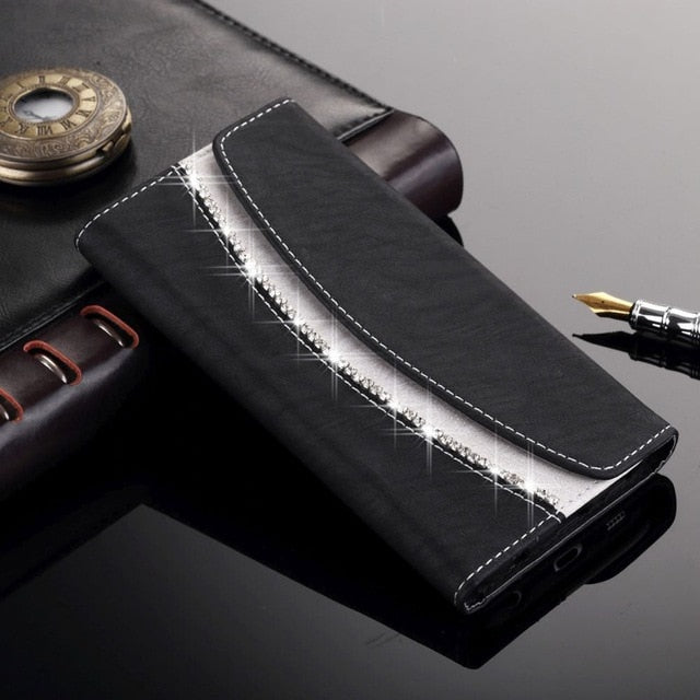 Luxury Wallet Leather Case For iPhone Xr X Xs 11 Pro Max Women Lovely Phone Bag Bumper Cover For iPhone 7 8 6S 6 Plus 5C 5 S SE