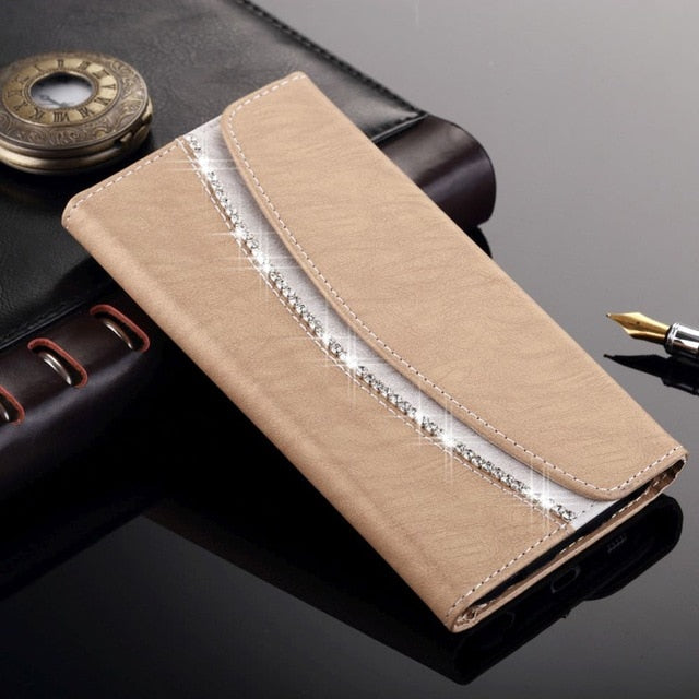 Luxury Wallet Leather Case For iPhone Xr X Xs 11 Pro Max Women Lovely Phone Bag Bumper Cover For iPhone 7 8 6S 6 Plus 5C 5 S SE