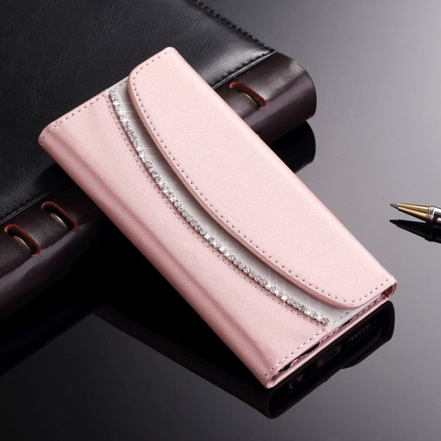 Luxury Wallet Leather Case For iPhone Xr X Xs 11 Pro Max Women Lovely Phone Bag Bumper Cover For iPhone 7 8 6S 6 Plus 5C 5 S SE