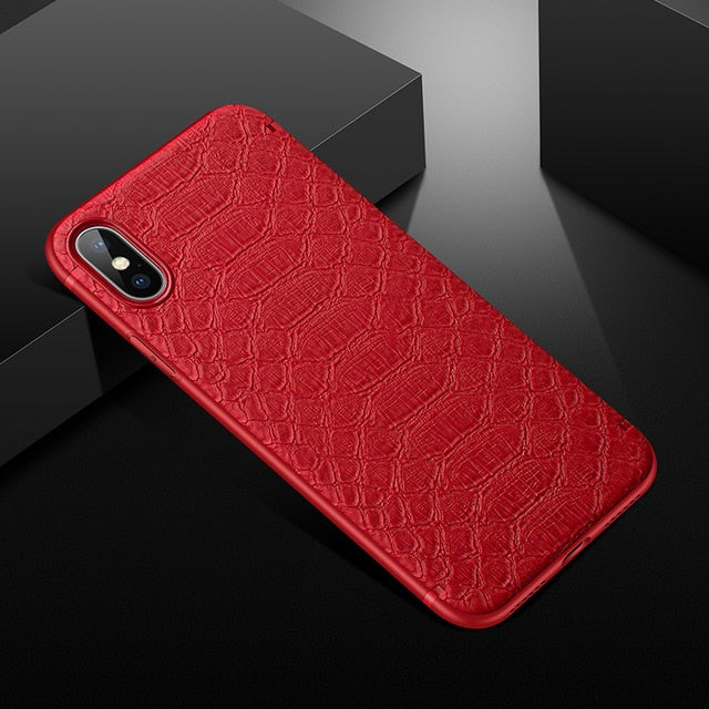 GTWIN Crocodile Texture Phone Case With Magnetic for iphone 11 Pro Max X XR XS Max 6 7 8 Plus Solid Color Soft Cover Funda Capa