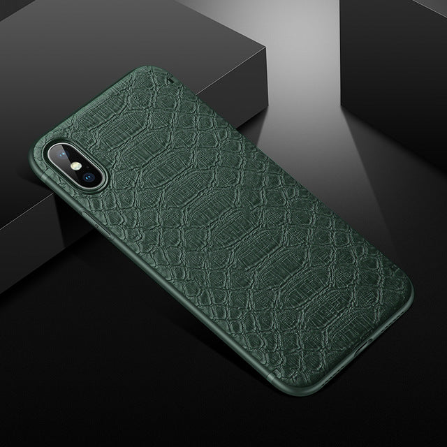 GTWIN Crocodile Texture Phone Case With Magnetic for iphone 11 Pro Max X XR XS Max 6 7 8 Plus Solid Color Soft Cover Funda Capa
