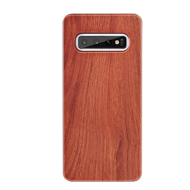 KISSCASE Real Wood Case For Samsung Galaxy S10 S9 S8 Plus Natural Bamboo Case For Samsung Galaxy S7 Edge S8 S10 Plus S10 e Cover