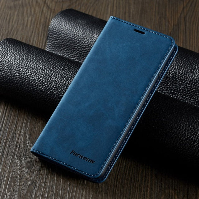 Leather Flip A50 A60 A70 A40 A30 A20 A10 A51 A71 Case For Samsung S9 S8 S7 Edge S10 J4 J6 Plus A7 A8 2018 Note 9 10 Magnet Cover
