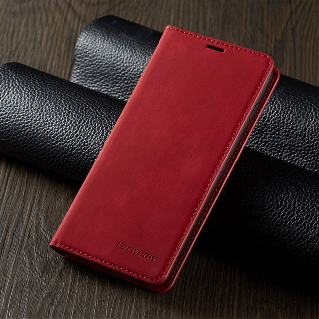 Leather Flip A50 A60 A70 A40 A30 A20 A10 A51 A71 Case For Samsung S9 S8 S7 Edge S10 J4 J6 Plus A7 A8 2018 Note 9 10 Magnet Cover