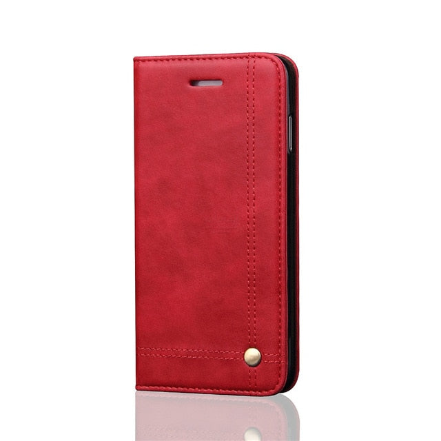 Luxury Retro Slim Leather Flip Cover For Xiaomi Redmi Note 8 / 8T / 8 Pro Case Wallet Card Stand Magnetic Book Cover Phone Case