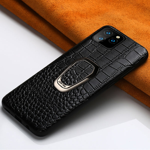 Genuine Leather phone case for iPhone 11 11 Pro 11 Pro Max X XS max XR 7 8 plus 6 6s 7 plus SE Magnetic Kickstand Luxury cover
