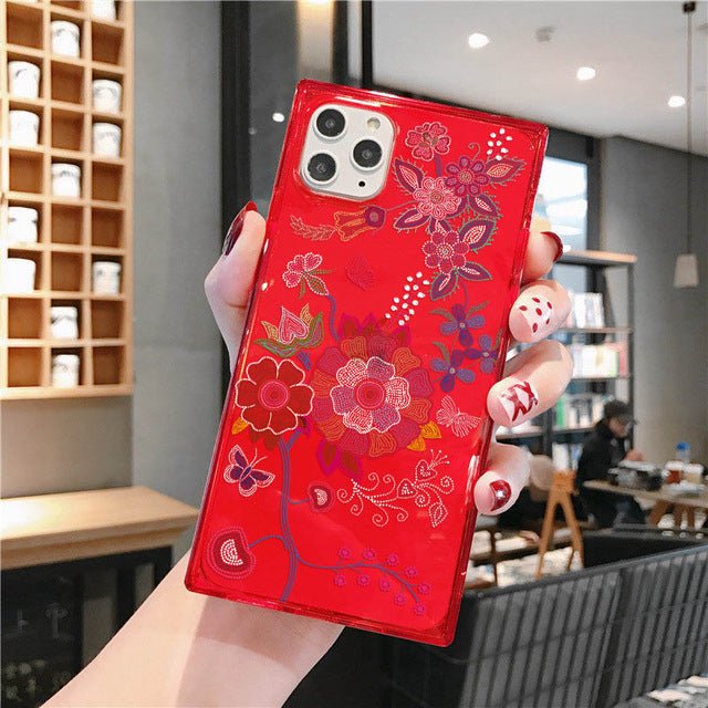 For Iphone 11 Pro Bling Square Glitter Clear Phone Case for Iphone X XS Max XR  8 7 Pluse 6 6S Case Clear Soft TPU Back Cover