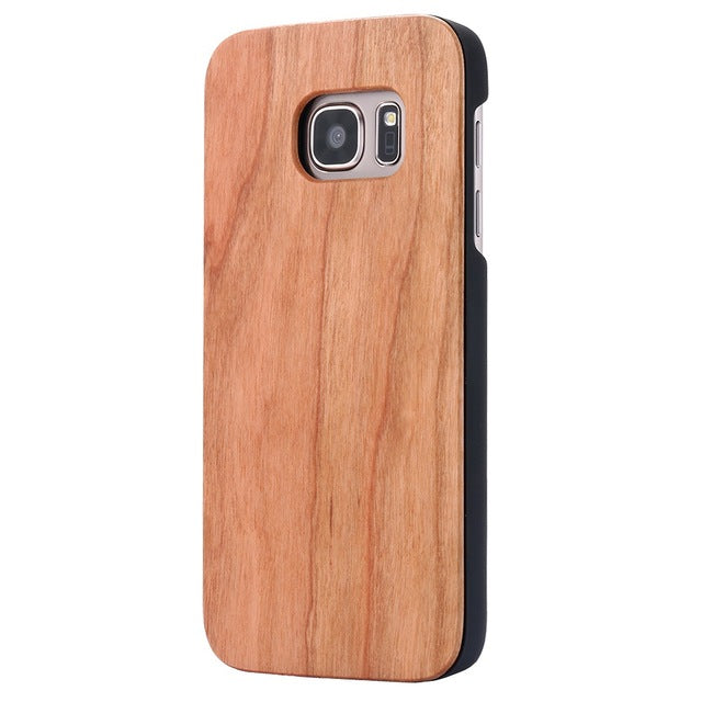 KISSCASE Bamboo Natural Wood Case For Samsung Galaxy S10 S10 Plus S10E S7 Edge S8/S9 Plus Wooden S8/S9 Back Cover Coque Fundas