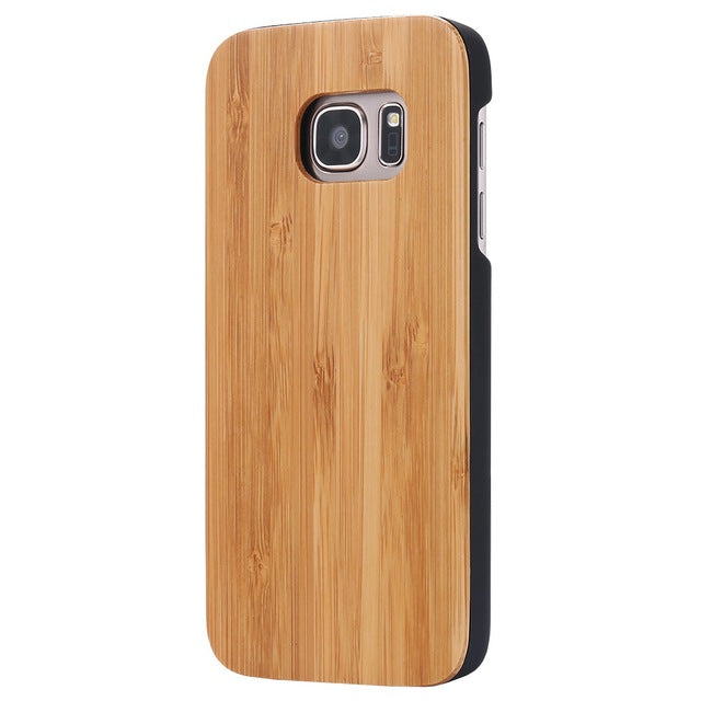 KISSCASE Bamboo Natural Wood Case For Samsung Galaxy S10 S10 Plus S10E S7 Edge S8/S9 Plus Wooden S8/S9 Back Cover Coque Fundas