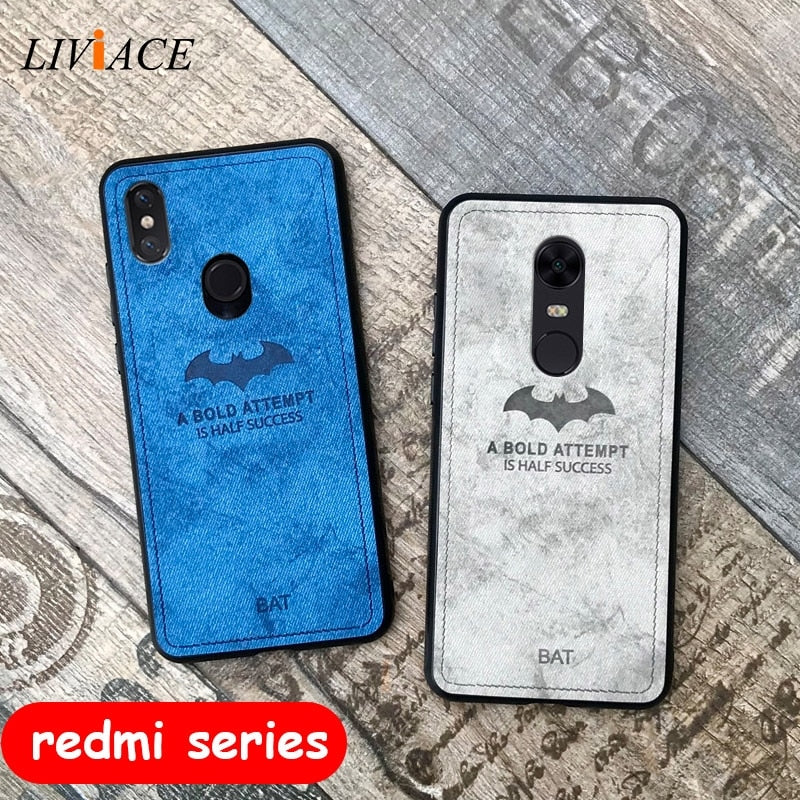 deer cloth phone case on for xiaomi redmi note 7 5 4 4x 6 pro k20 global leather tpu back cover coque