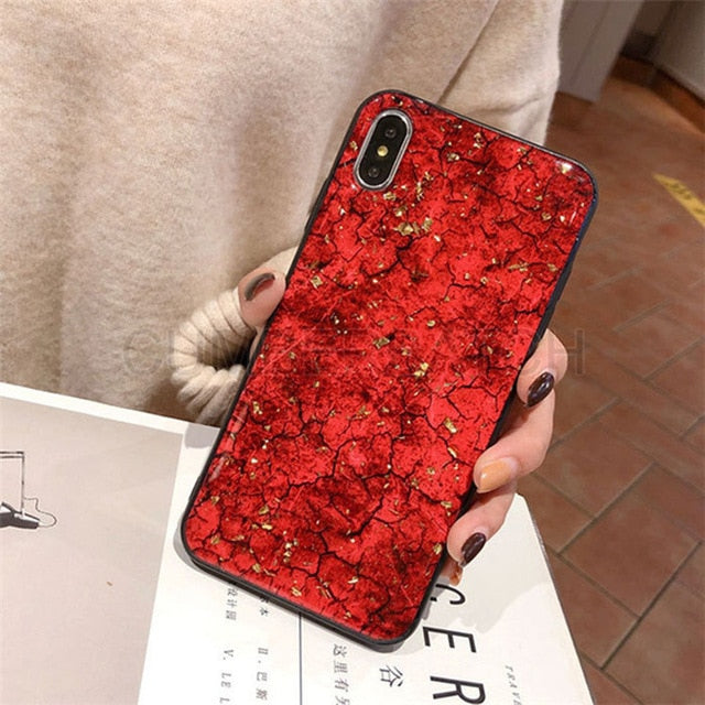Luxury Diamond Marble Glitter silicon phone case for Samsung Galaxy S9 S8 S9 Plus S7 edge holder ring Cover For Samsung Note 8 9