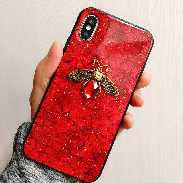 Luxury Diamond Marble Glitter silicon phone case for Samsung Galaxy S9 S8 S9 Plus S7 edge holder ring Cover For Samsung Note 8 9