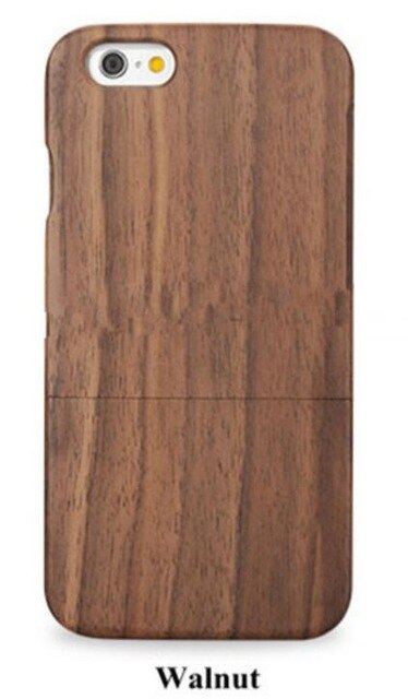 LANCHE Natural Wood Case For iPhone 7 6 6s 8 Plus 5 5s SE Case Durable Real Rosew Bamboo Walnut Wooden Phone Cover For iPhone X