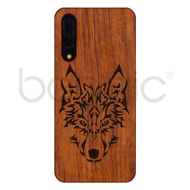 Unique Huawei P20 Pro Case P20pro Wood Bamboo PC Hard Protective Shell Case For Huawei P20 Lite Phone Accessories