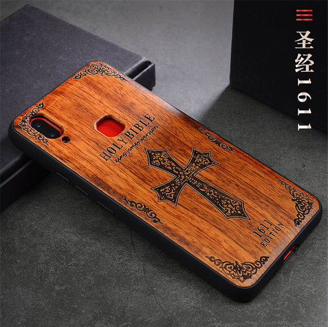 2018 New VIVO NEX S Case Slim Wood Back Cover TPU Bumper Case For VIVO NEX S Phone Cases VIVO NEX