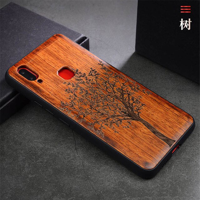 2018 New VIVO NEX S Case Slim Wood Back Cover TPU Bumper Case For VIVO NEX S Phone Cases VIVO NEX