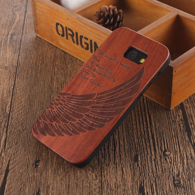 Mandala Skull Head Wood Bamboo Case For samsung galaxy A5 2017 Wood Case For Samsung Galaxy A5 2017 Cell Phone Case Wooden Cover