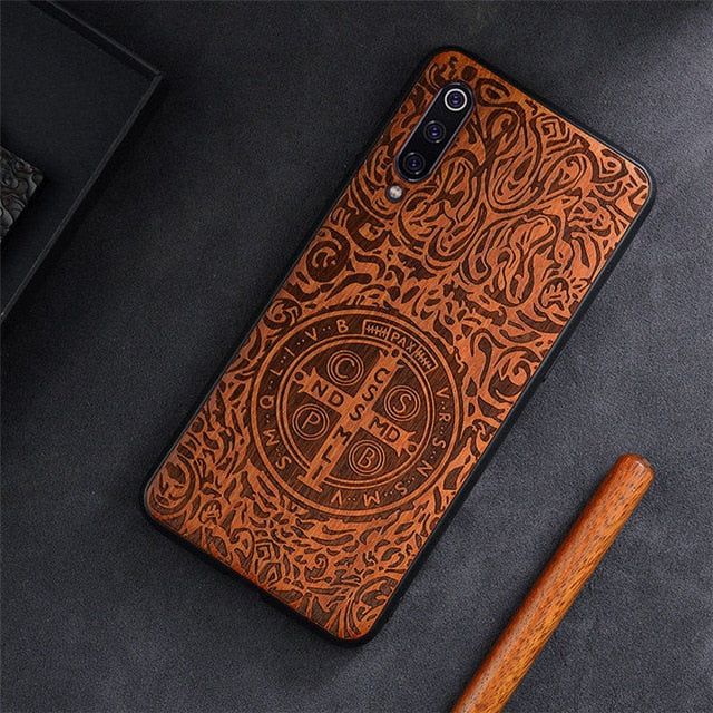 2019 New For Xiaomi Mi 9 Case Slim Wood Back Cover TPU Bumper Case On Xiaomi Mi 9 Lite Xiomi Mi9 SE Phone Cases
