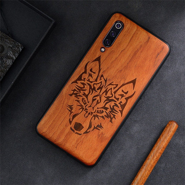 2019 New For Xiaomi Mi 9 Case Slim Wood Back Cover TPU Bumper Case On Xiaomi Mi 9 Lite Xiomi Mi9 SE Phone Cases