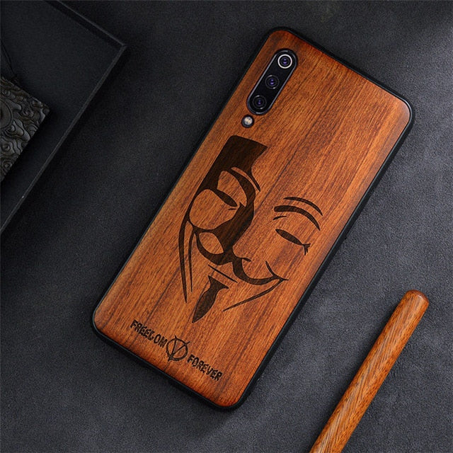 2019 New For Xiaomi Mi 9 Case Slim Wood Back Cover TPU Bumper Case On Xiaomi Mi 9 Lite Xiomi Mi9 SE Phone Cases
