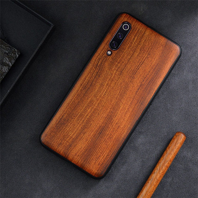 2019 New For Xiaomi Mi 9 Case Slim Wood Back Cover TPU Bumper Case On Xiaomi Mi 9 Lite Xiomi Mi9 SE Phone Cases