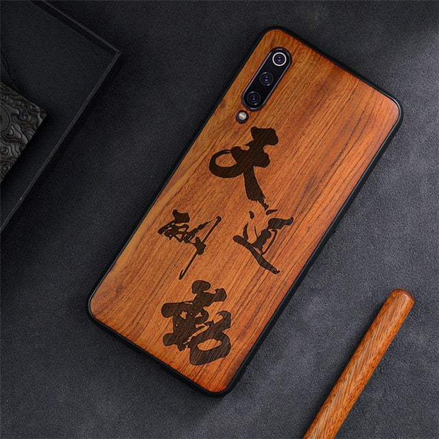 2019 New For Xiaomi Mi 9 Case Slim Wood Back Cover TPU Bumper Case On Xiaomi Mi 9 Lite Xiomi Mi9 SE Phone Cases