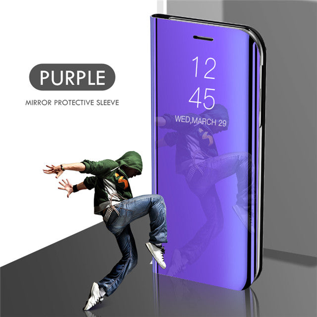Smart Mirror Flip Phone Case For Xiaomi Mi 9 SE 8 A1 A2 Lite 5X 6X Clear View Cover for Redmi Note 7 6 5 Pro 4 4A 4X 6A 5A Prime